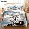 New 3D Plum Blossom Sakura Bedding Sets Duvet Cover With Pillowcase  Children  Twin Full Queen King Bedclothes