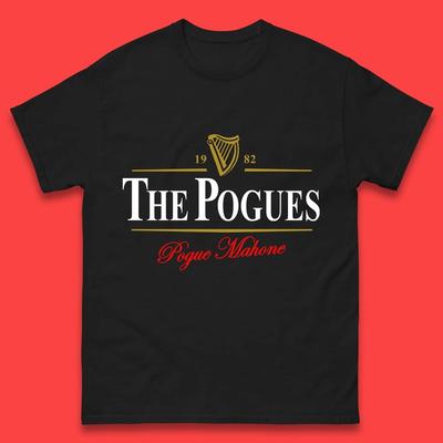 Винтаж Группа The Pogues 1982 Хлопок Черный Все Размеры Мужчины Женщины Футболка TR339 Унисекс Футболка