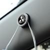 2Pcs Crystal Decoration Car Emblem Self Adhesive Mini Storage Hooks For Mitsubishi L200 Pajero Eclipse Cross Xpander Outlander
