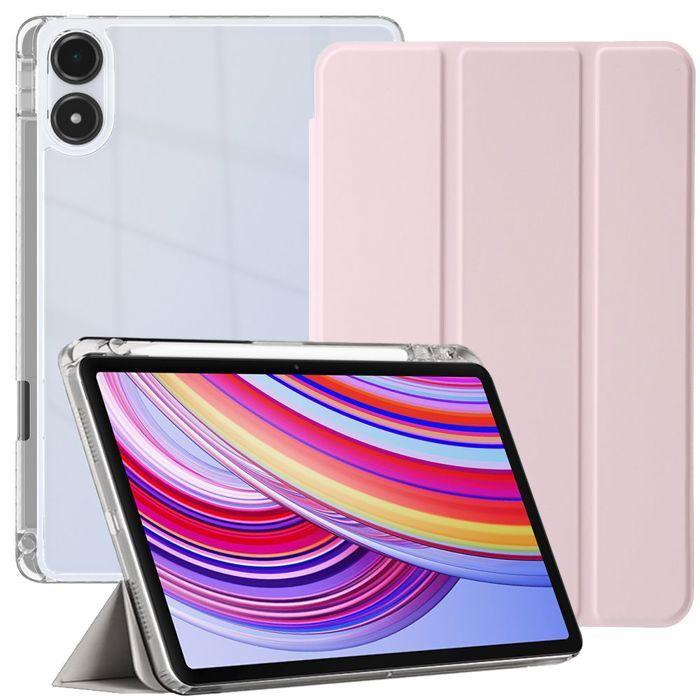 Coque pour Xiaomi Redmi Pad 2 Pro / Pad Pro 12,1 Pouces - Antichoc - Porte-Stylet - Rose