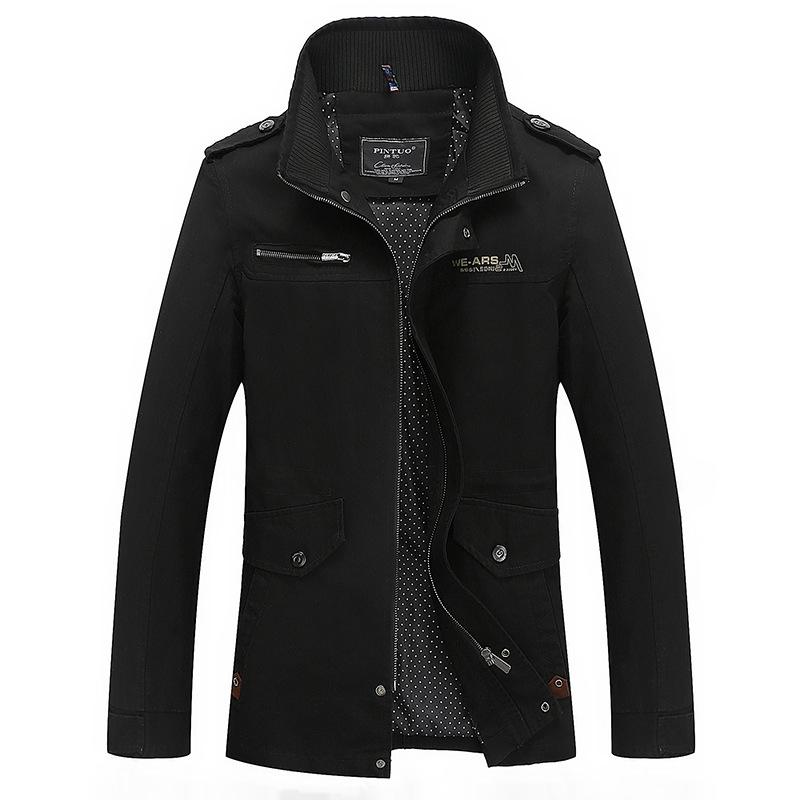 Men's Jacket Jacket Spring and Autumn Youth Men's Clothing Casual Thin Jacket Men's Korean Version Washed Pure Cotton