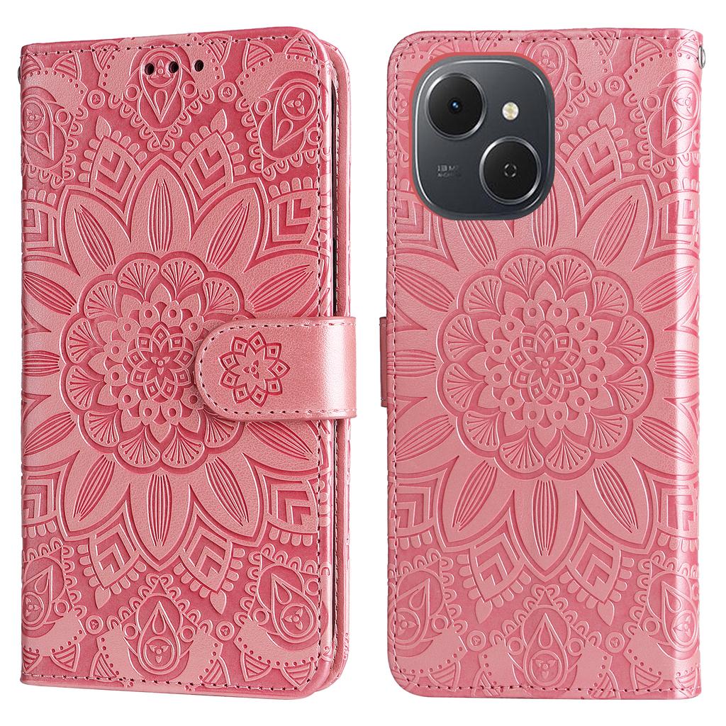 For TECNO Spark 40C Case Sunflower Imprint Leather Wallet Phone Cover