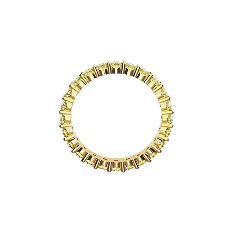 Swarovski Матричное кольцо с круглым имитационным хрусталем для женщин 5658667