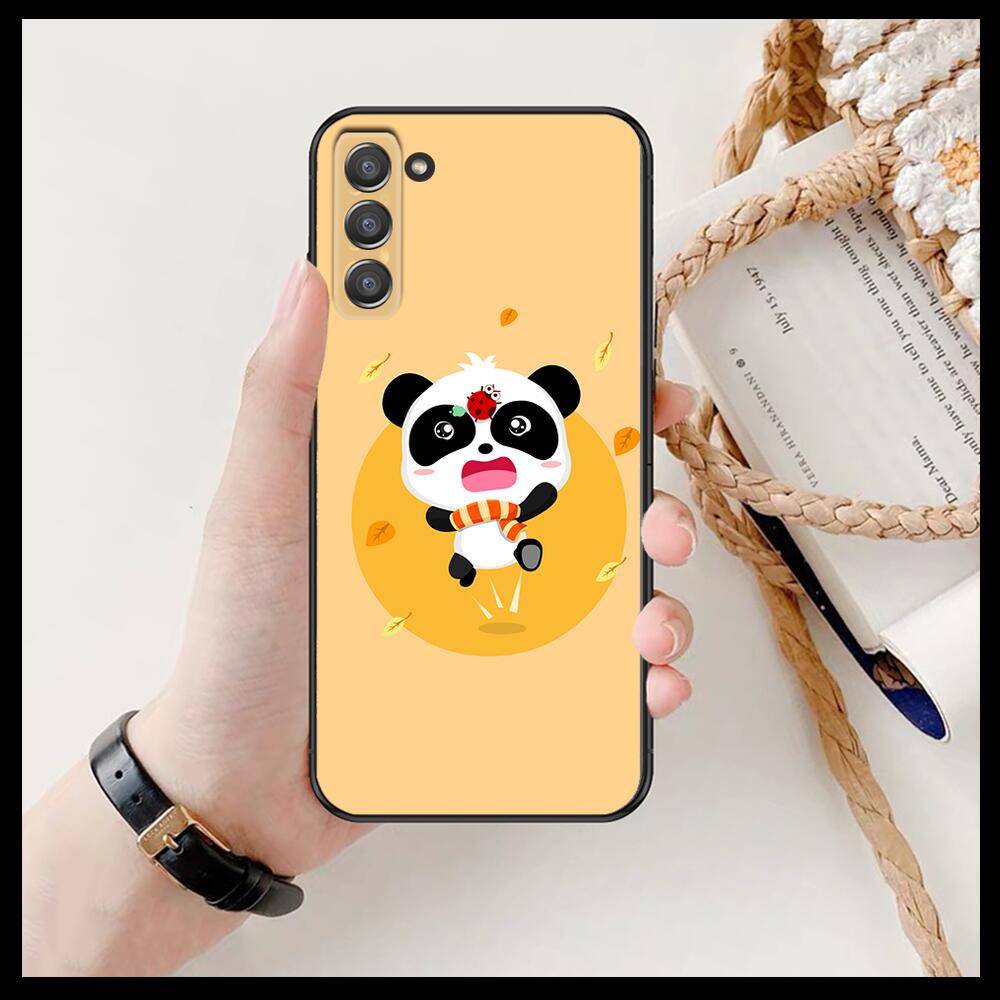 Супер милый чехол для телефона с пандой для SamSung Galaxy s6 s7 S8 S9 S10E S20 S21 S5 S30 Plus S20 fe 5G Lite Ultra Edge