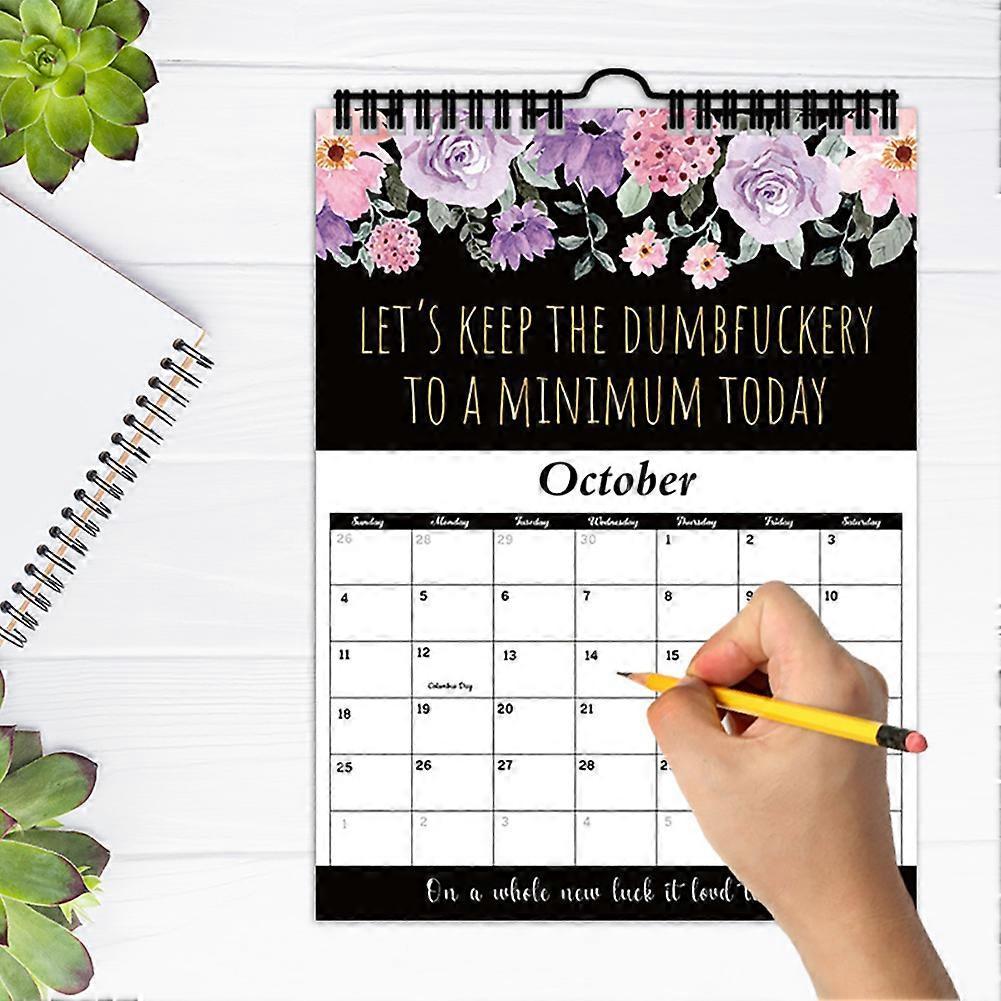 Fuck It 2026 Calendar for Tired-Ass Women, 2026 Wall Calendar Gag Present for Women