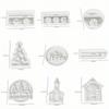 Handmade Jewelry Stand Casting Molds Christmas DIY Candle Holders Portable Ornaments Molds