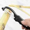 Поворотная овощечистка с средством для удаления пятен Двойные лезвия из нержавеющей стали Удобная ручка Легко чистящаяся овощечистка для кухни