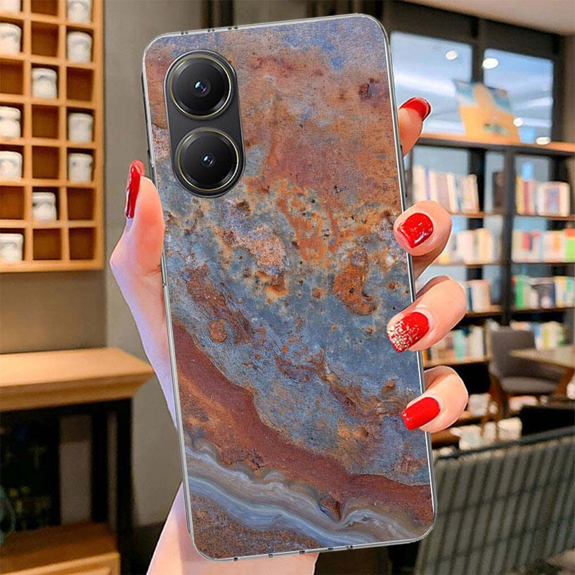 Vintage Industrial Style Rusty Pattern Phone Case For Xiaomi Poco F7 Ultra X7 X6 X5 Pro M7 Redmi 15C 15 13C 13 12C 12 10C 10 9A