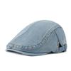Стираный ковбойский берет женский ретро-модная шляпа с загнутыми полями, кепка с язычком, кепка с восемью сращениями вперед