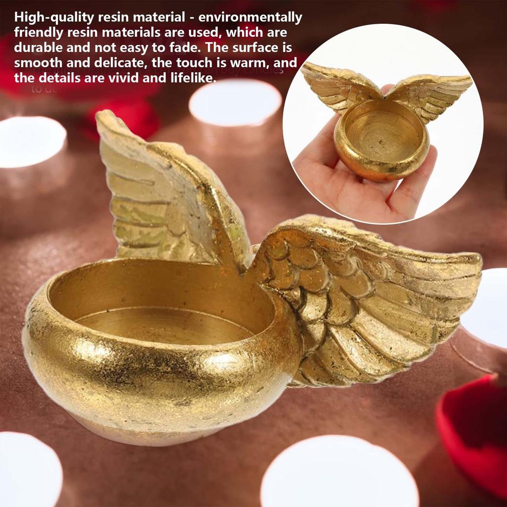 Ангел Подсвечник Смола Статуэтка Украшение Ремесло Орнаменты