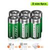 PALO 1.5V D Size Rechargeable Battery Type-C USB Charging D R20 LR20 Li-ion Batteries Battery For Heater Gas Stove