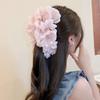 Pink Bow Hair Claw Women Super Large Flower Hair Crab Clip Pontail Shark Clip Korean Temperament Hair Pin Party Fashion Clamps