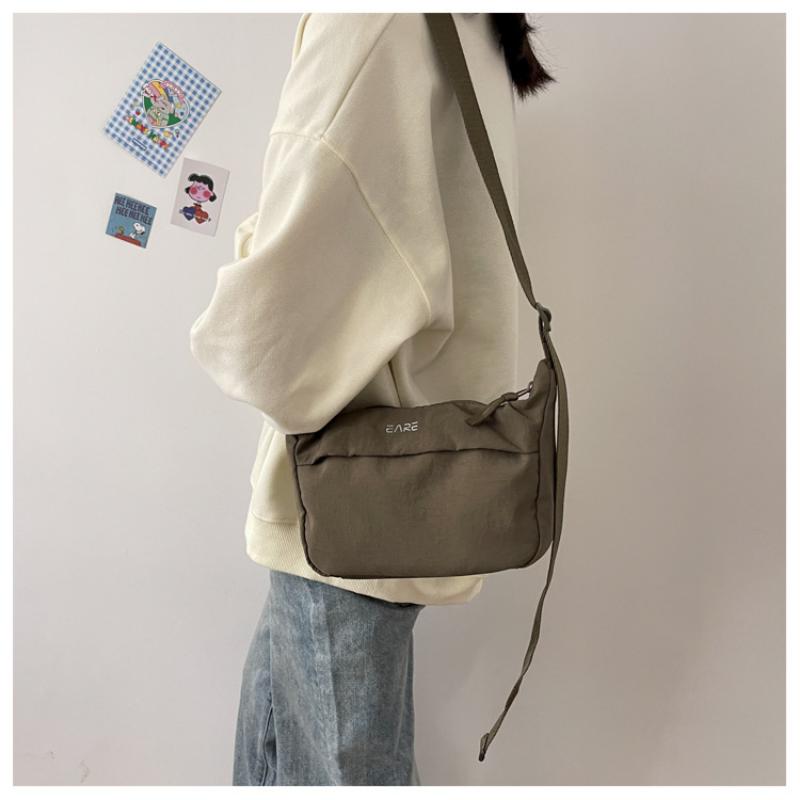 Сумка через плечо, женская маленькая тканевая сумка, простая сумка через плечо, модная студенческая сумка