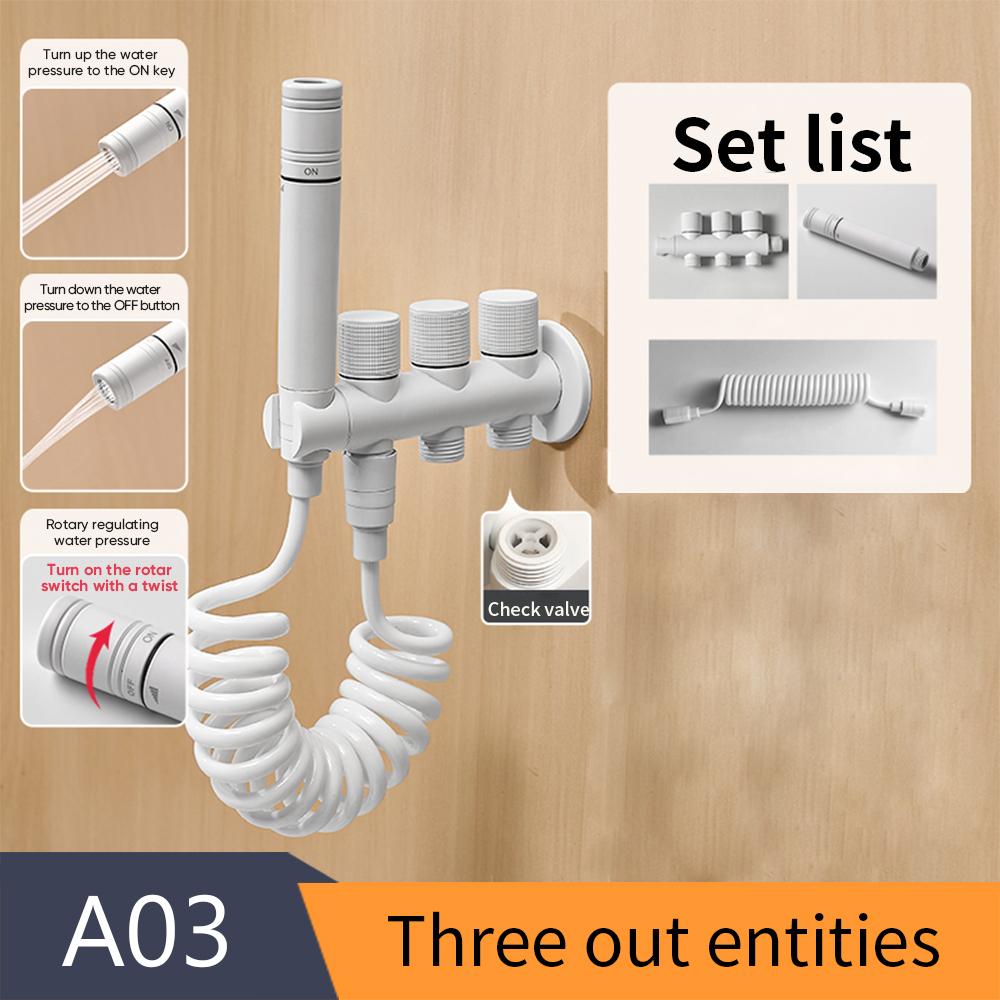 Ручной распылитель для биде, белый латунный распылитель для душа, ручной распылитель для унитаза, биде, смеситель, насадка для душа, самоочищающаяся 811591