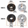 2 Pair Threaded Design Angle Grinder Flange Premium Steel Inner Outer Flanges  For Makita 9523