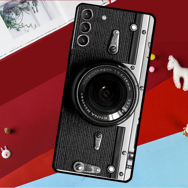 Ретро Камера Винтажный Чехол Для Samsung Galaxy S25 Ultra S24 S22 S23 Plus S20 S21 FE S9 S10 S24 FE Чехол для Телефона