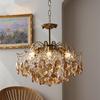 Romantic Crystal Chandelier French American Retro Bedroom Dining Room Living Room Cloakroom Light Luxury Lamps Pendant Lights