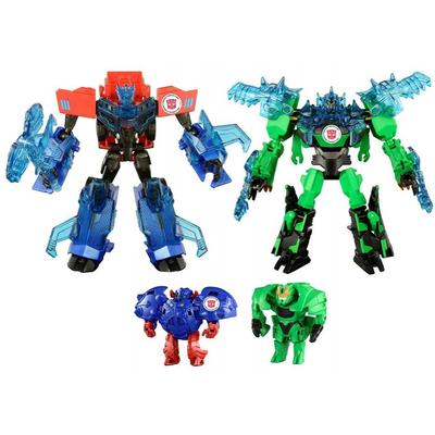 Takara Tomy Transformers Adventures Tav45 Optimus Prime Grimlock Supreme Armor Set