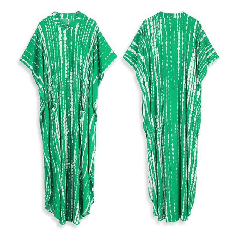 Женская пляжная туника-макси на пуговицах. Расцветки в ассортименте