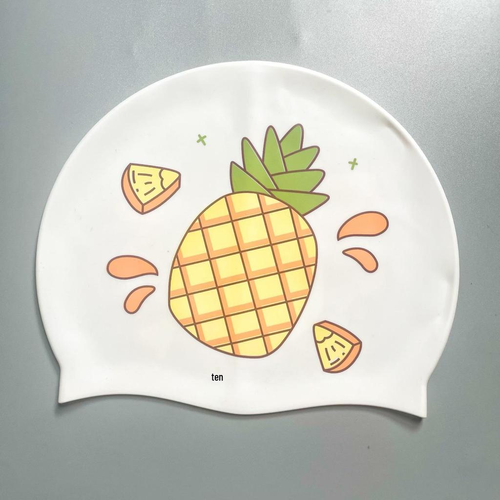 Очень большая мультяшная силиконовая шапочка для плавания для мальчиков и девочек – Водонепроницаемая и мягкая