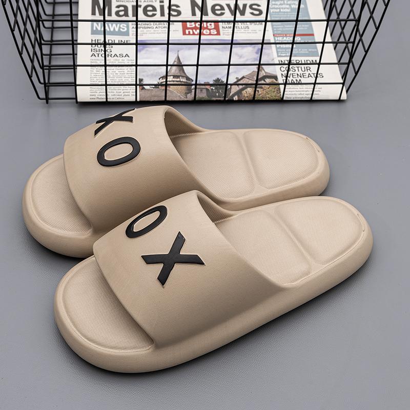 Нескользящие мужские тапочки для улицы, домашняя обувь, толстые мягкие сандалии на платформе, мужские тапочки для душа и ванной, повседневная обувь