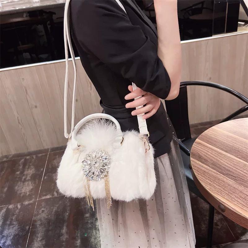 New Autumn and Winter High-end Diamond Studded Crossbody Shoulder Bag