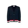Knitwear Men's Blue V-neck Moderate Cardigan MJT185A-05401-415