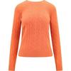 Polo FW23 Solid Color Crew Neck Pullover Sweater Women Sweater Orange 211910421-005