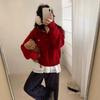 Womens Oversized Hooded Knit Sweater Loose Fit Soft Warm Pullover 2026 Casual Korean Style