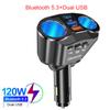 Car Cigarette Lighter 12V-24V Socket Splitter Charger PD QC3.0 Fast Charger C Ports Dual USB 4.8A Digital Display Power Adapter