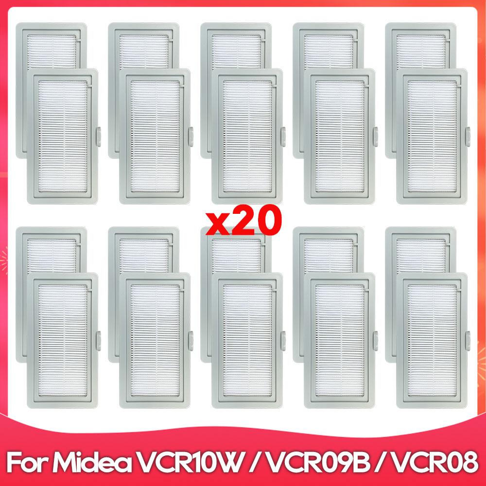 Совместимо для Midea VCR10W / VCR09B / VCR08 Боковая щетка HEPA-фильтр Тряпки для мытья пола Тряпка Аксессуар для робота-пылесоса Запчасть