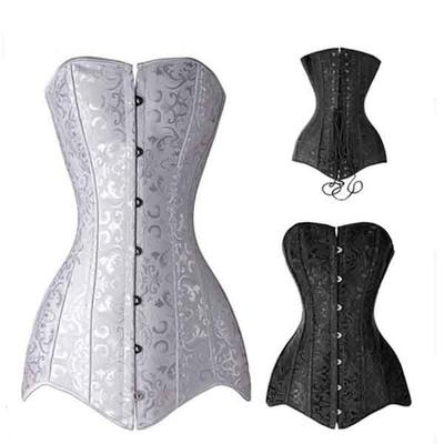 Женские длинные корсеты и бюстье больших размеров Gothique Gaine Amincissante Ventre Korset Burlesque Corselet Corsage Korsett
