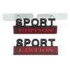 1Pc 3D Metal Sport Edition Logo Car Front Grille Badge Side Fender Rear Trunk Emblem Sticker Decal