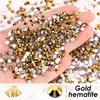 Glass Flat Bottom Drill 1440 Nail Drill Electroplated Rhinestone Diy Accessories Nail Drill Jewelry Accessories Sticker Drill