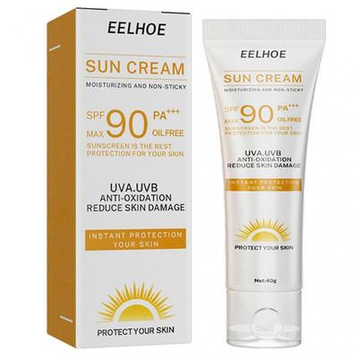 Солнцезащитный крем SPF 90, Увлажняющий освежающий солнцезащитный крем, Нежирный солнцезащитный лосьон для лица и тела