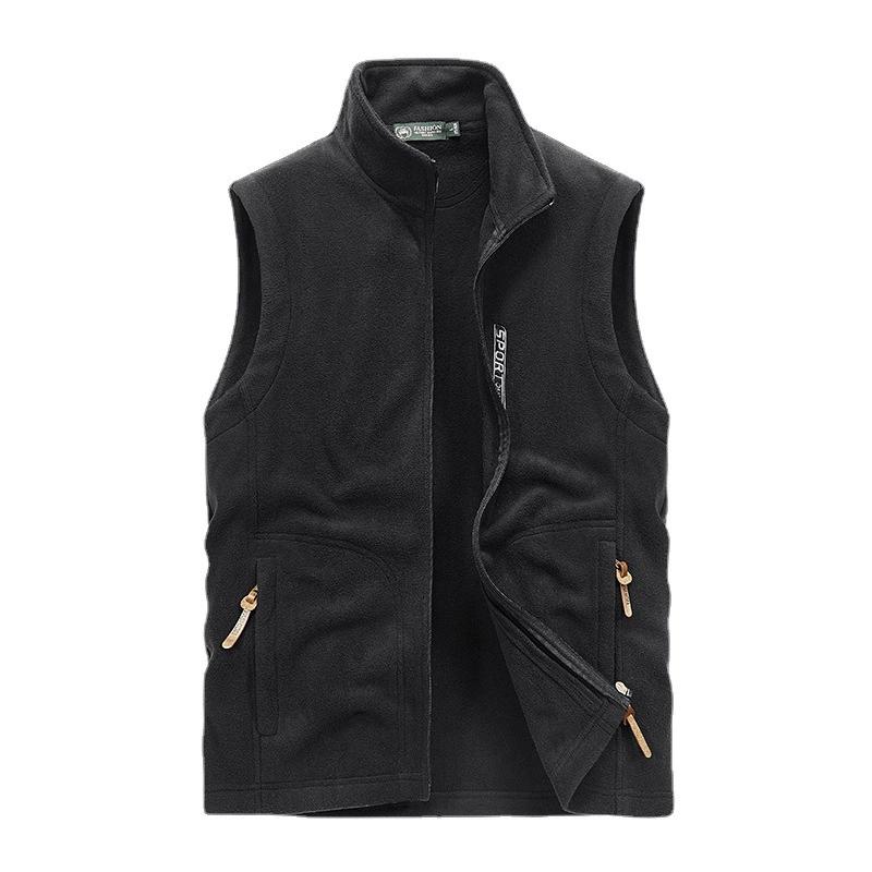 Plus Size Men 'S Fleece Vest Casual Fleece Thermal Vest Vest Jacket