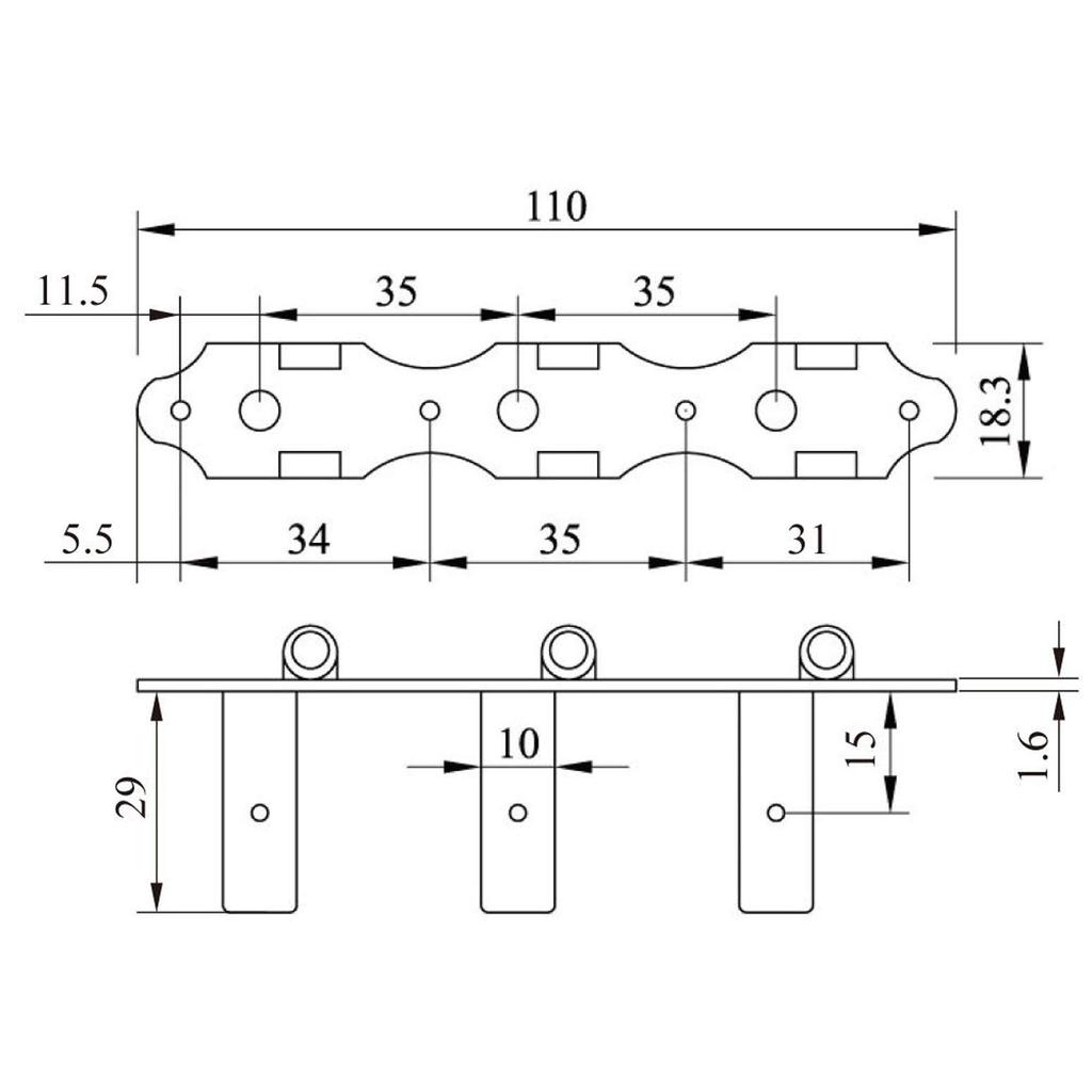 Kikutani Tuning Peg Gold 35mm GM-35SG