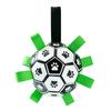 Dog Soccer Ball Toy Bite Resistant Inflatable Interactive Molar Pet Football Tug Toy with Straps