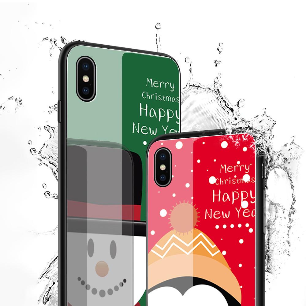Чехол для телефона из закаленного стекла для iPhone 11 12 13 14 15 16 17 Redmi 10 12 14C Note10 Note14 Xiaomi 11Lite PocoC75 Мягкий край Ударопрочный Гладкий чехол