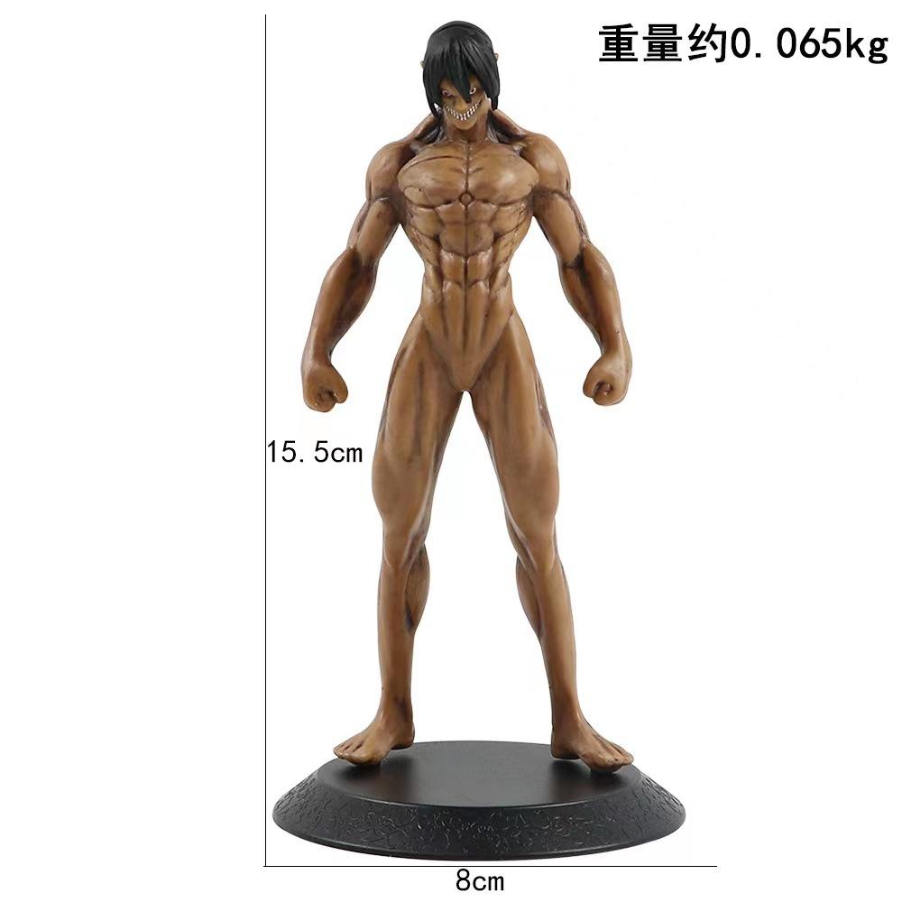 Attack on Titan Figure Kneeling Standing Muscle Eren Ornament Ancestor Giant Eren Figure Model Ornament