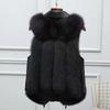 Fur Autumn and Winter New Boutique Imitation Fox Fur Vest, Korean Version Patchwork Women's Vest