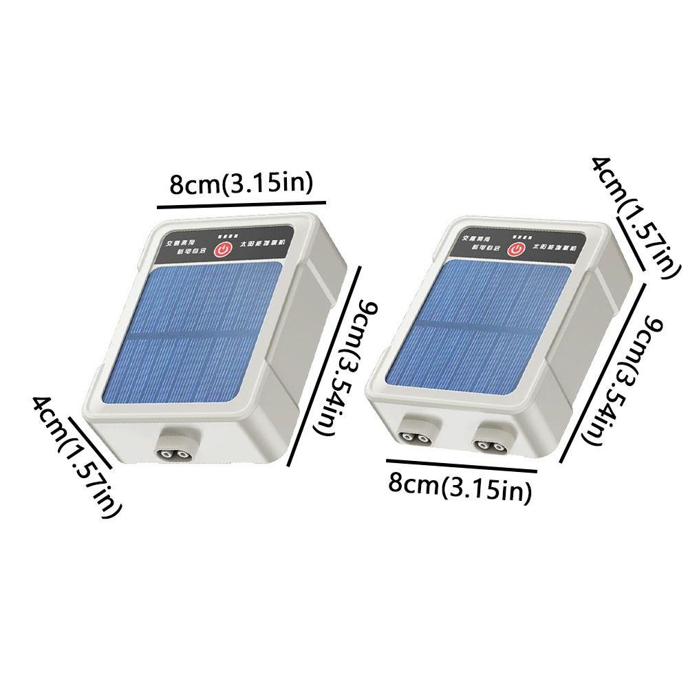 Water Proof Portable Aerator USB Rechargeable Solar Oxygen Pump Ultra Silent Water Proof Fishing Oxygen Pump Automatic 2-4L/min Small Oxygen Generator