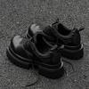 3610 туфли дерби с задранным носком на платформе мужские и женские нишевые парные повседневные кожаные туфли из натуральной кожи функциональный ветер высокая улица черные туфли