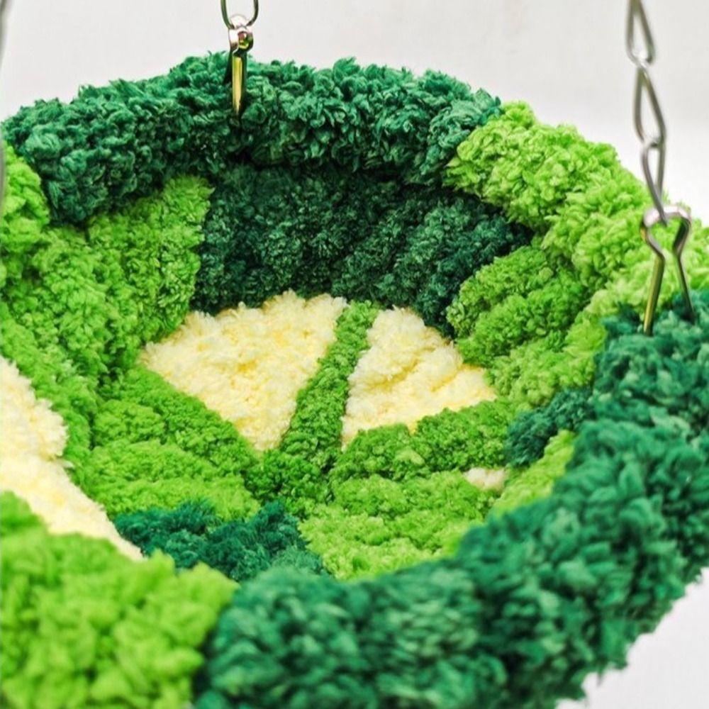 Bite Resistant Parrot Cotton Nest Warm Bird Swing Toy Parrot Sleeping Bed Bird Cage