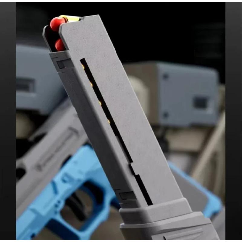 Shell Ejceting Toy Gun Automatic Continuous Firing EVA Foam Blaster Outdoor CS Shooting Weapons Pistol for Kids Gift