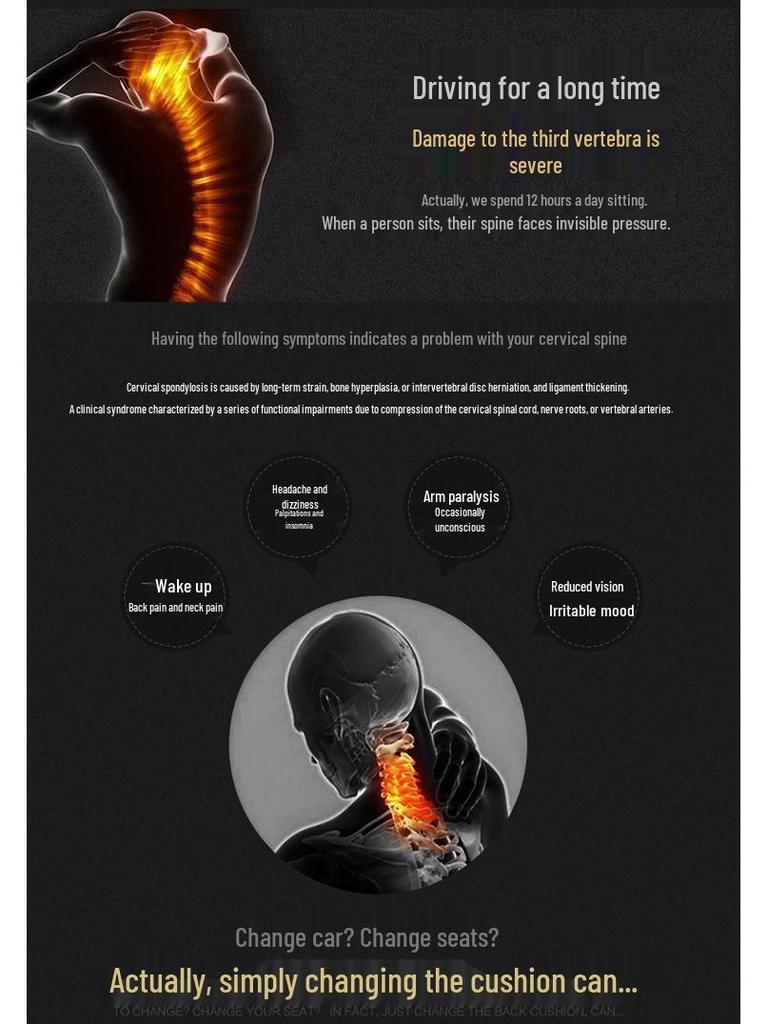 Chevrolet Cruze & Wuling Mai Ruibao XL Neck and Lumbar Support Pillow Set