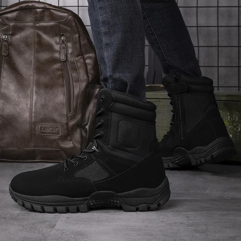 Высокие сапоги для пешего туризма, охоты, путешествий, водонепроницаемая износостойкая мужская обувь