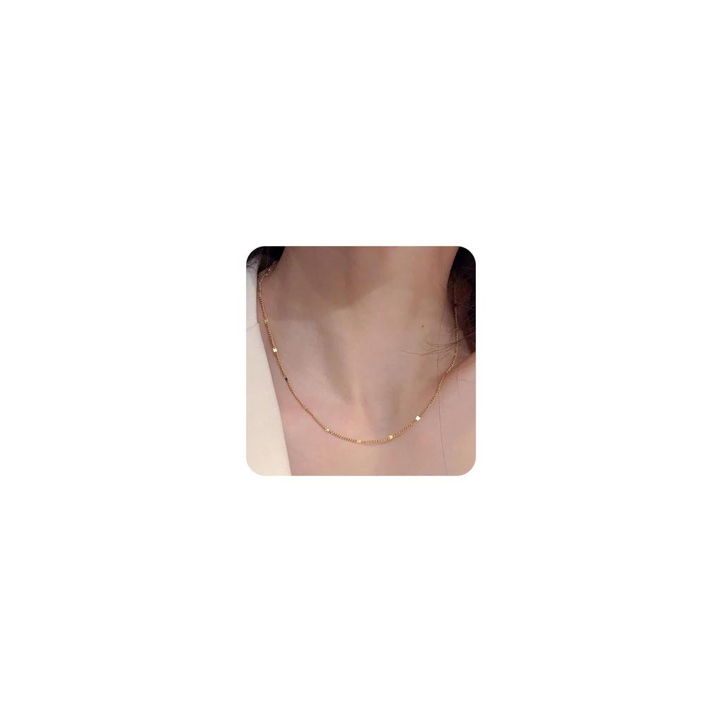 Necklace Stainless Steel Delicate Elegant Delicate Chain Thin Popular Chain Necklace Adjustable Silver Necklace Hypoallergenic Simple Gold Stylish