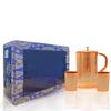 Pure Copper Drinkware Gift Set of 1 Jug & 2 Glass with Gift Box & Embossed Design,