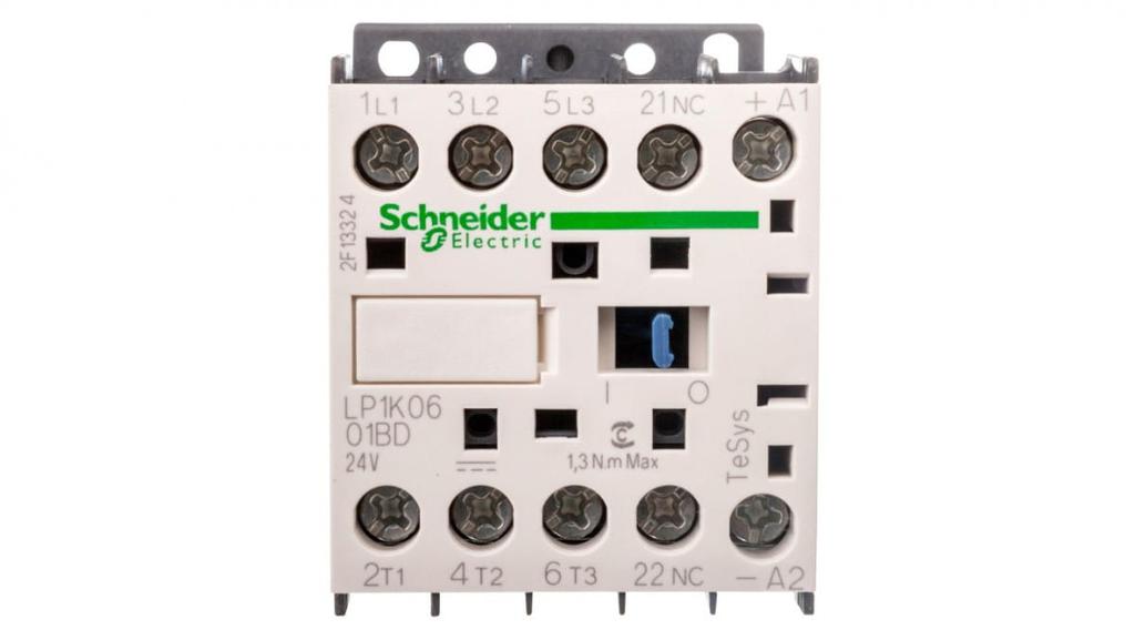 Power Contactor 6A 3P 24V Dc 0Z 1R Lp1K0601Bd